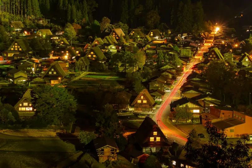 สถานที่ท่องเที่ยว：白川郷（世界遺産）/ Shirakawago